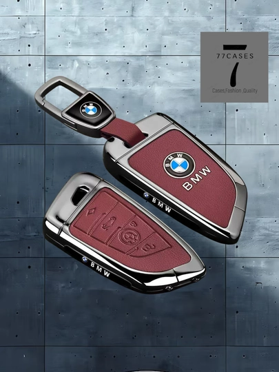 Металлический защитный чехол для ключа BMW с точной посадкой — 77CASES-BMWPMC4-ТЕМНБОР