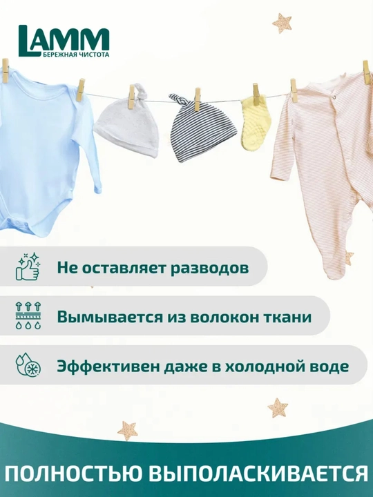 LAMM Baby Набор Гель для стирки Baby 2 л + Кондиционер для белья Детский 2 л