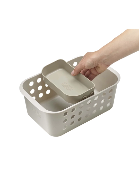 Hammom uchun saqlash savatchasi EasyStore™ ekru rangi JosephJoseph, 70585 - 