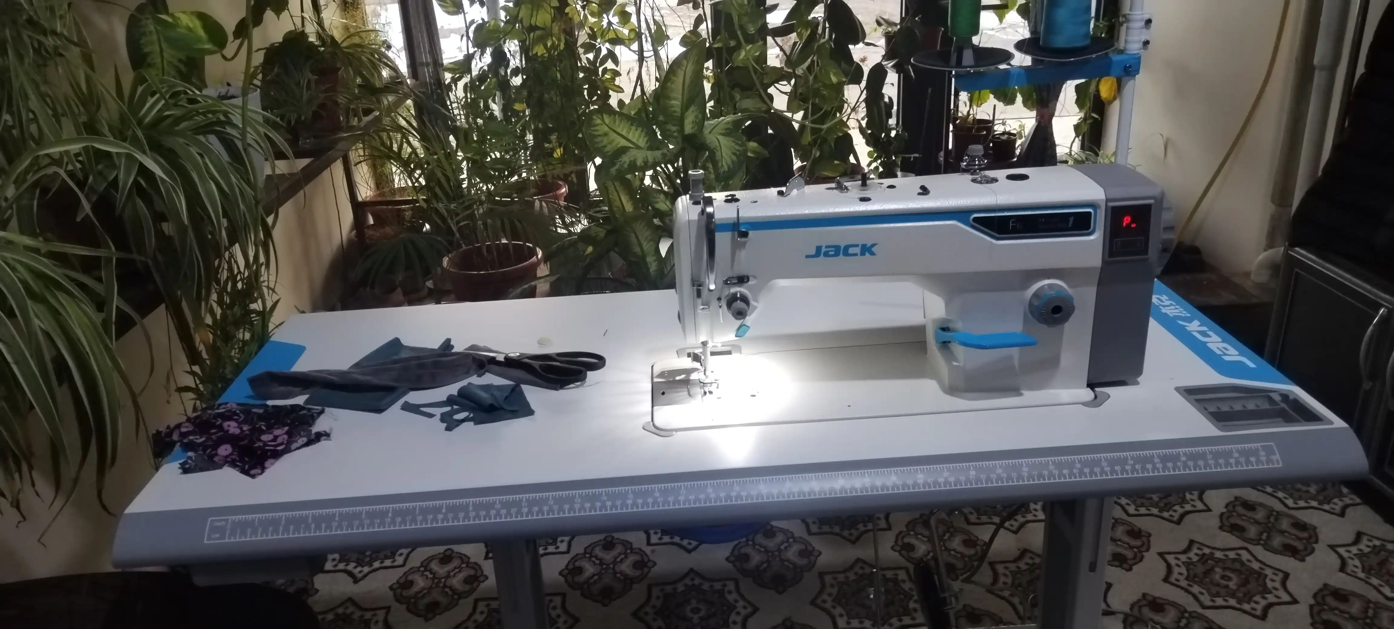 Jack F6 sanoat tikuv mashinasi, to‘g‘ri chok, jack tikuv mashinasi, tikuv mashinalari 220V
