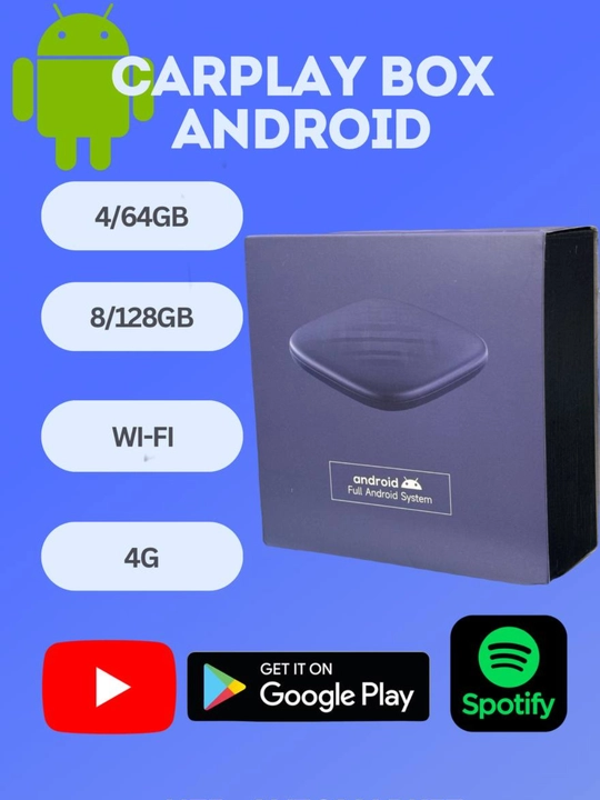Android CarPlay modul Android 10, 2/32GB, 4/64GB, 8/128GB, SIM va GPS bilan