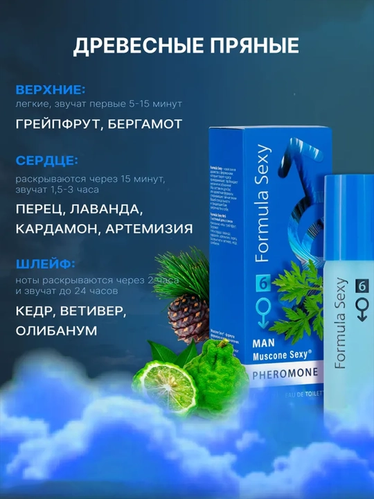 Formula Sexy feromonli atirlari, 30 ml, erkaklar, ayollar atirlari