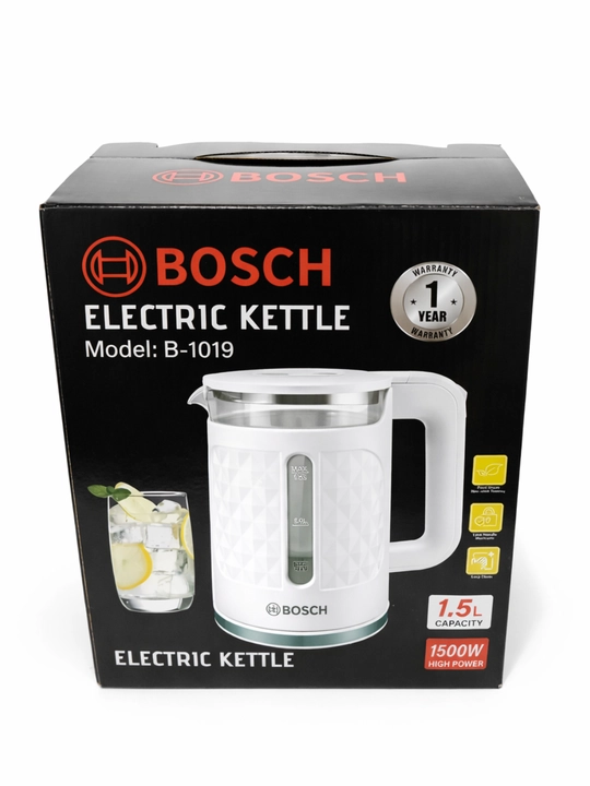 BOSCH Elektr choynak 2L — LED yoritgichli, 2000W quvvatli,tez qaynatuvchi, Germaniya sifat