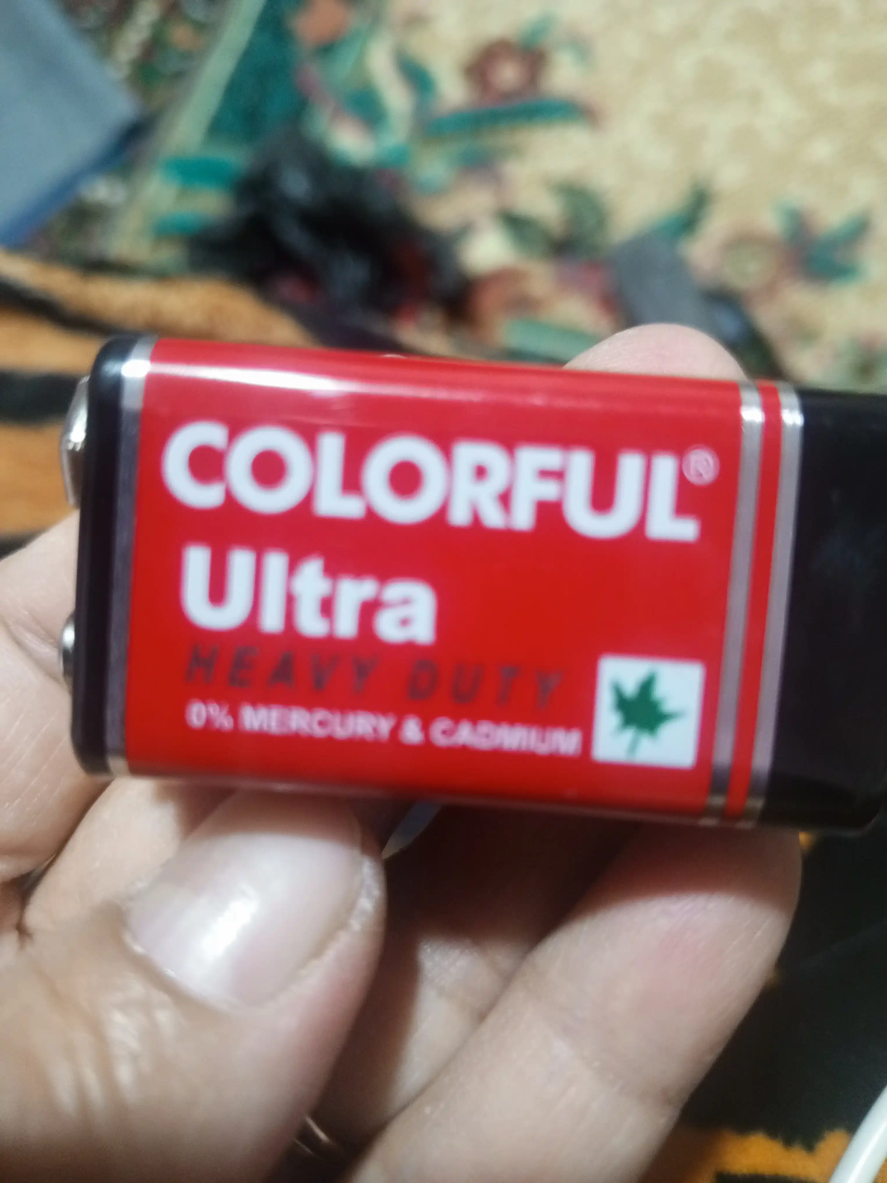 Батарейка крона 9 вольт Colorful 6F22