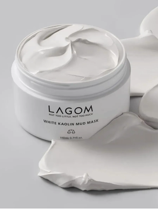 Lagom, отшелушивающая глиняная маска Lagom White Kaolin Mud Mask, 110 мл