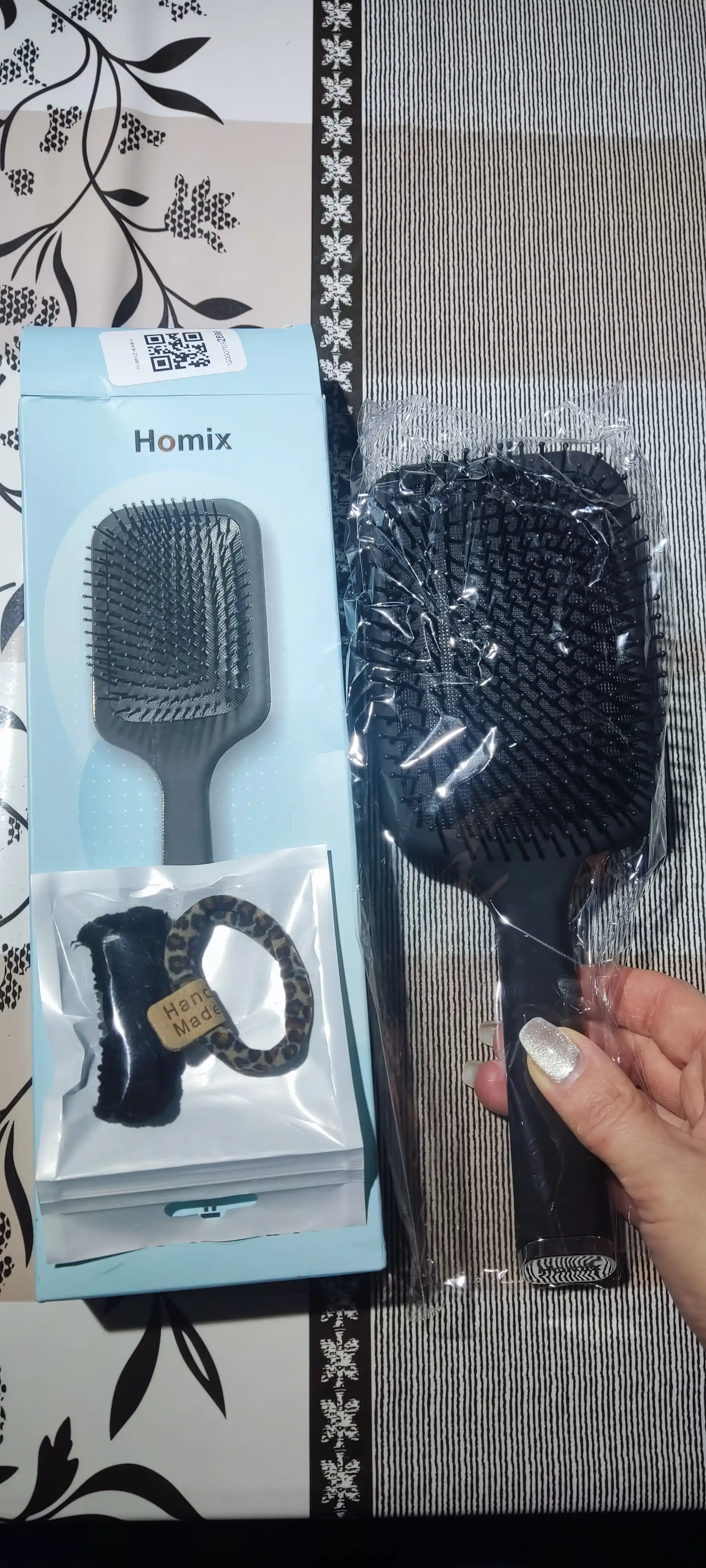 Расческа для волос Homix, массажная, мягкая, антистатическая