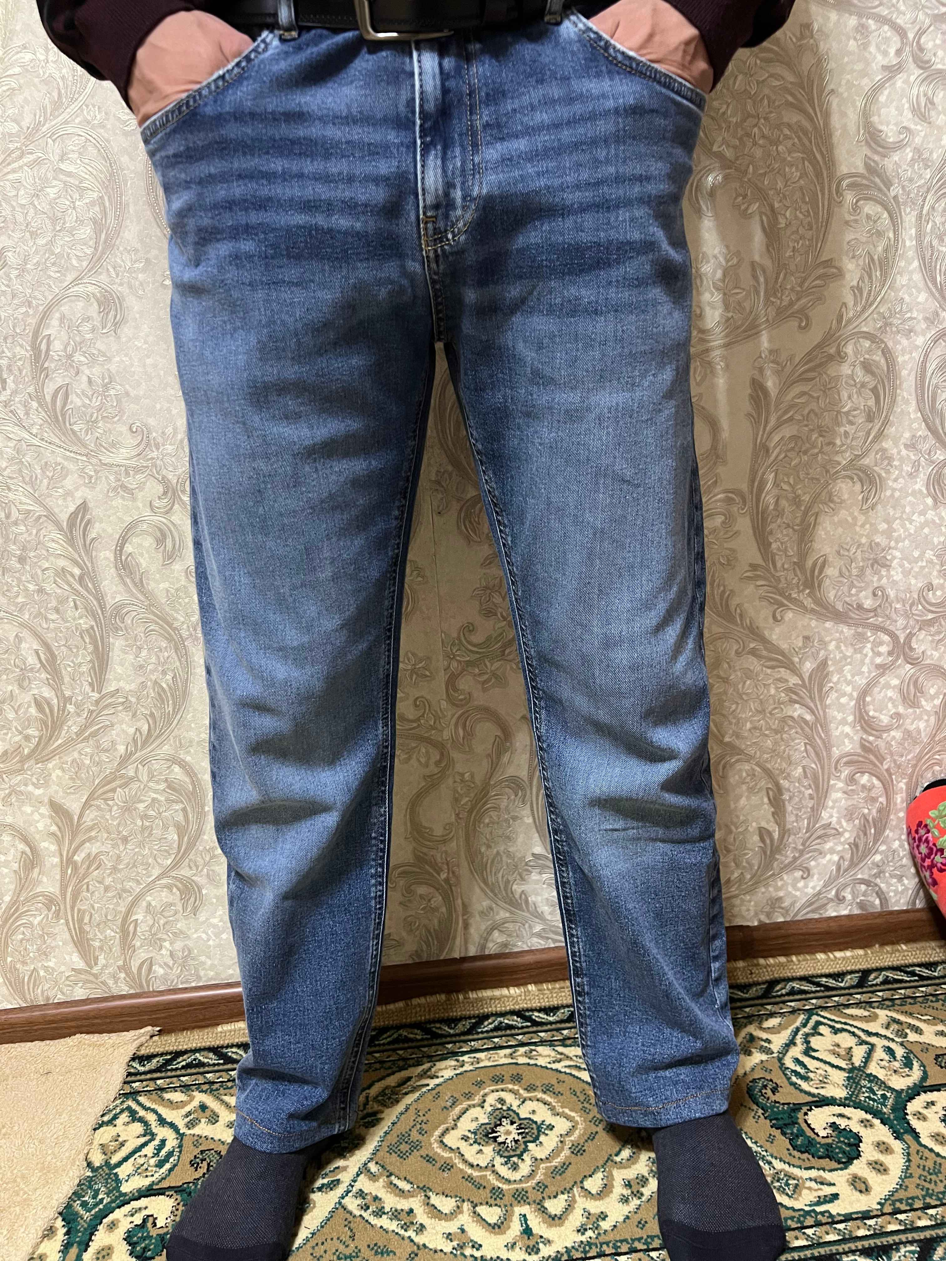 Erkaklar uchun jinsi shimlar "Bjeans" Straight, to'g'ri bichim, klassik va qulay