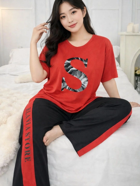 Pijama ayollar uchun, uy kiyimi, yengil matodan, o'lchamlar 46–48–50 M/L - 