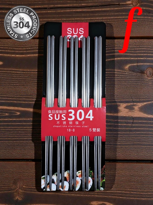 Ko'pmartalik xitoy tayoqchalar -5 juft, bambuk metal plastikdan, sushi ramyon rollar uchun