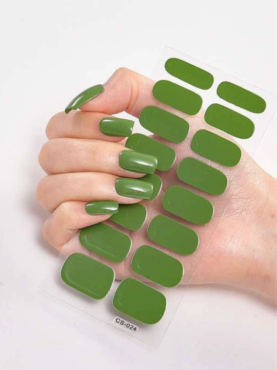 Yopishtiriladigan sun’iy tirnoqlar – Press On Nails, manikyur uchun tayyor set - 