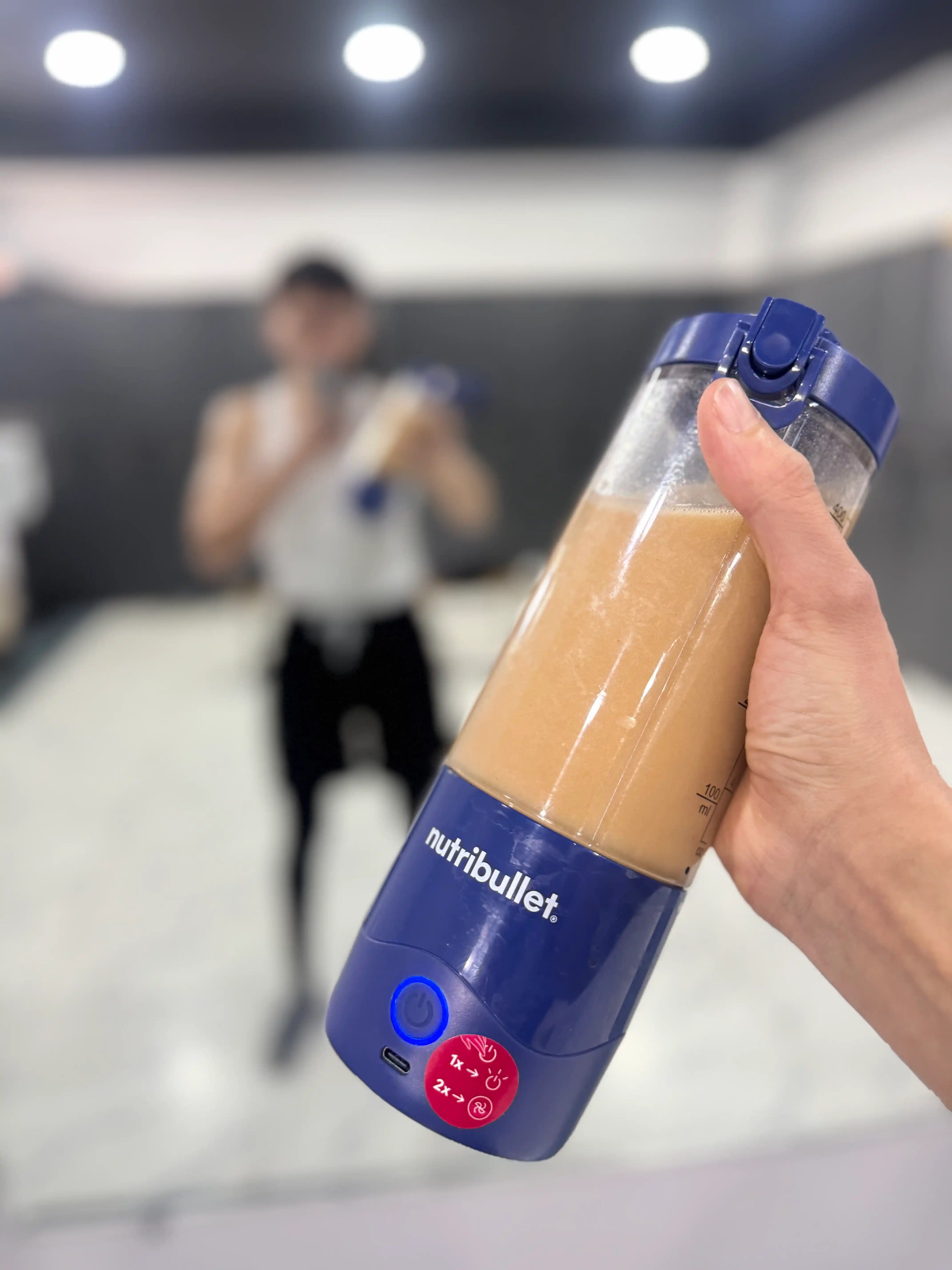 Блендер портативный мини Nutribullet NBP003NBL, аккумуляторный, 475 мл