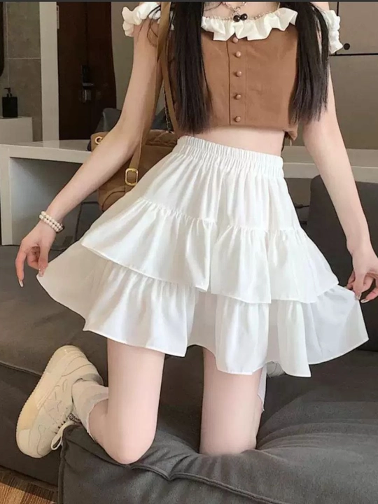 Qizlar va ayollar uchun yubka, maktab uchun qora yubka