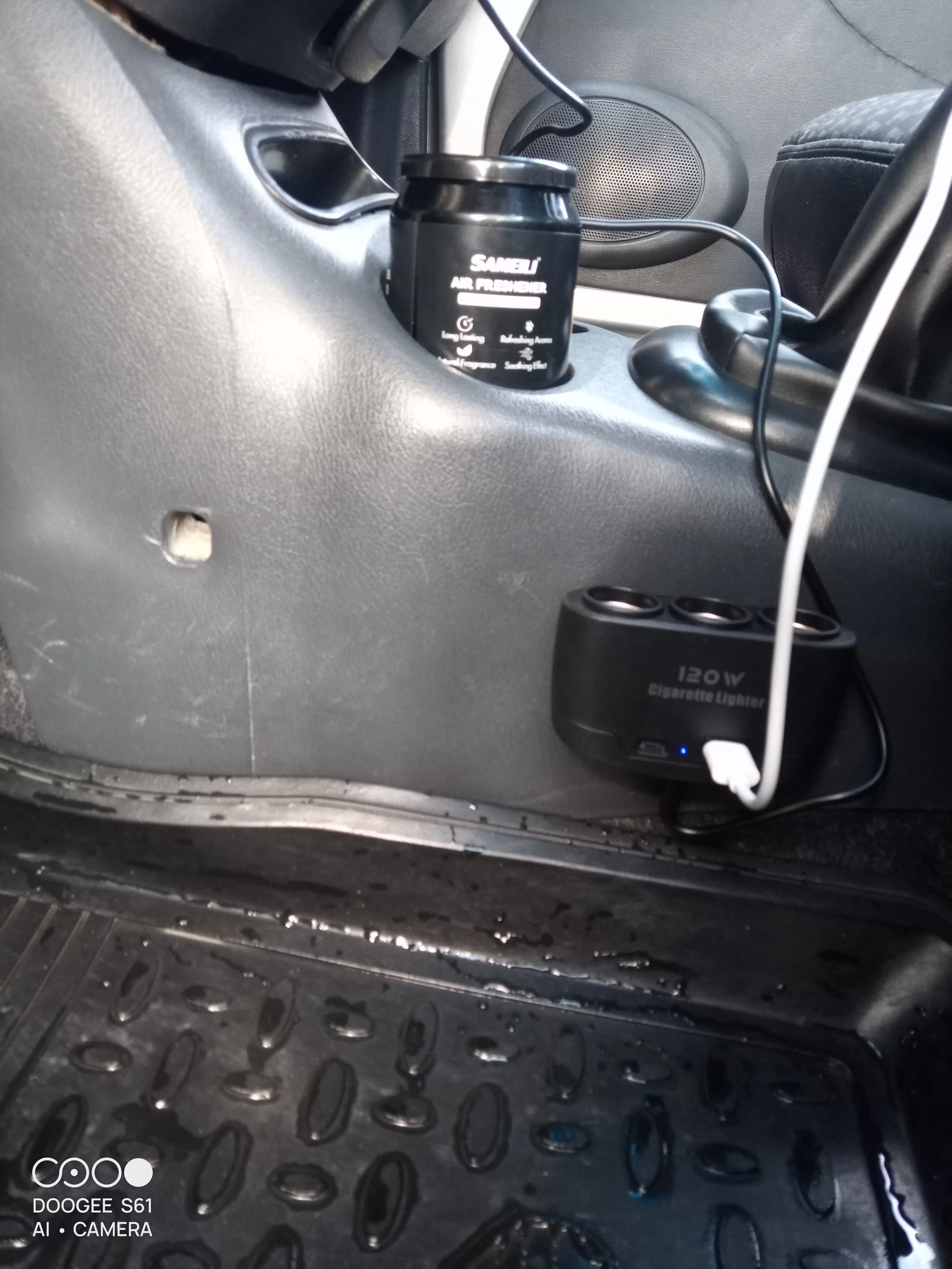 Avtomobil zaryadlovchi adapter, 3 ta sigaret ulagichi, USB, Type-C PD quvvatlash, 12V/24V