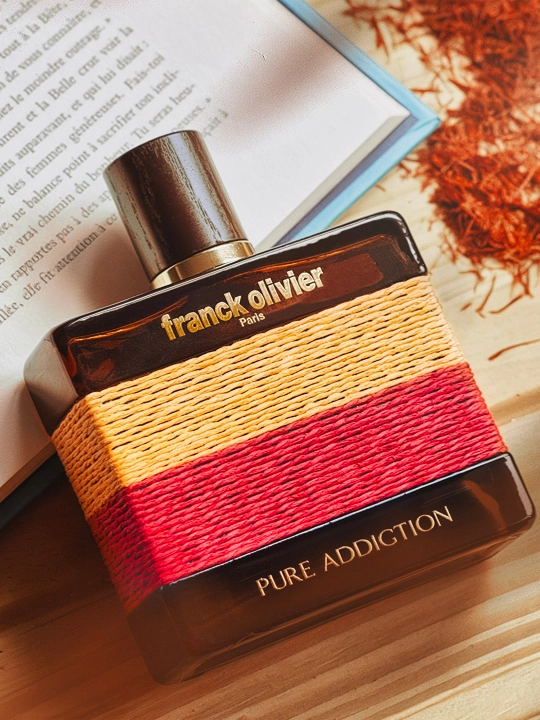 Franck Olivier Pure Addiction EDP, parfyumlangan suvi uniseks, sharqona-yog‘ochli, 100 ml  - 