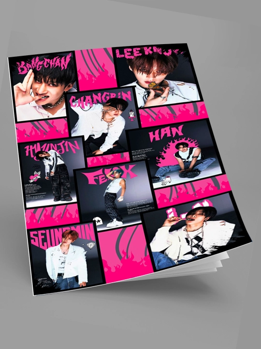 Блокнот K-POP, BTS, BLACKPINK, STRAY KIDS, формат A6, 2 шт
