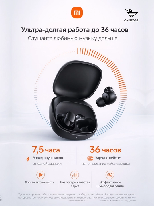 Xiaomi Redmi Buds 6 Play Bluetooth simsiz quloqchinlar