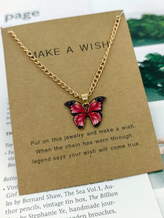 «Make a Wish» kapalak kulonli ziraq — boho uslubidagi ayollar taqinchoqlari