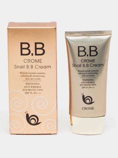 Многофункциональный отбеливающий BB-крем Crome Snail SPF 50+, 50 мл