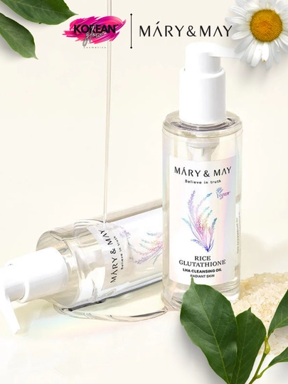 Гидрофильное масло Mary & May Rice Glutathione LHA Cleansing Oil за 219000 сум со скидкой 42%. Uzum Market