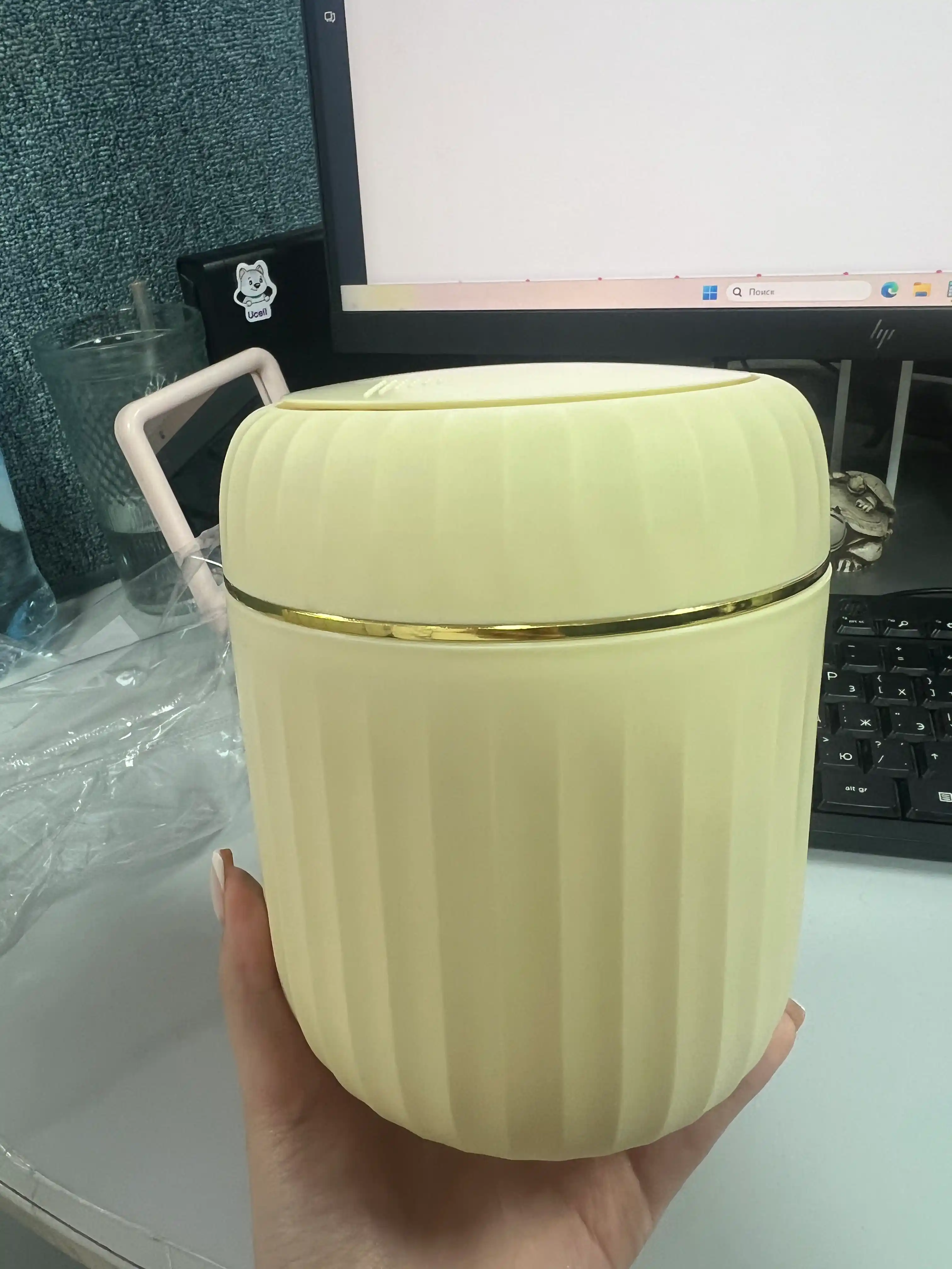 Настольное ведро для косметического мусора