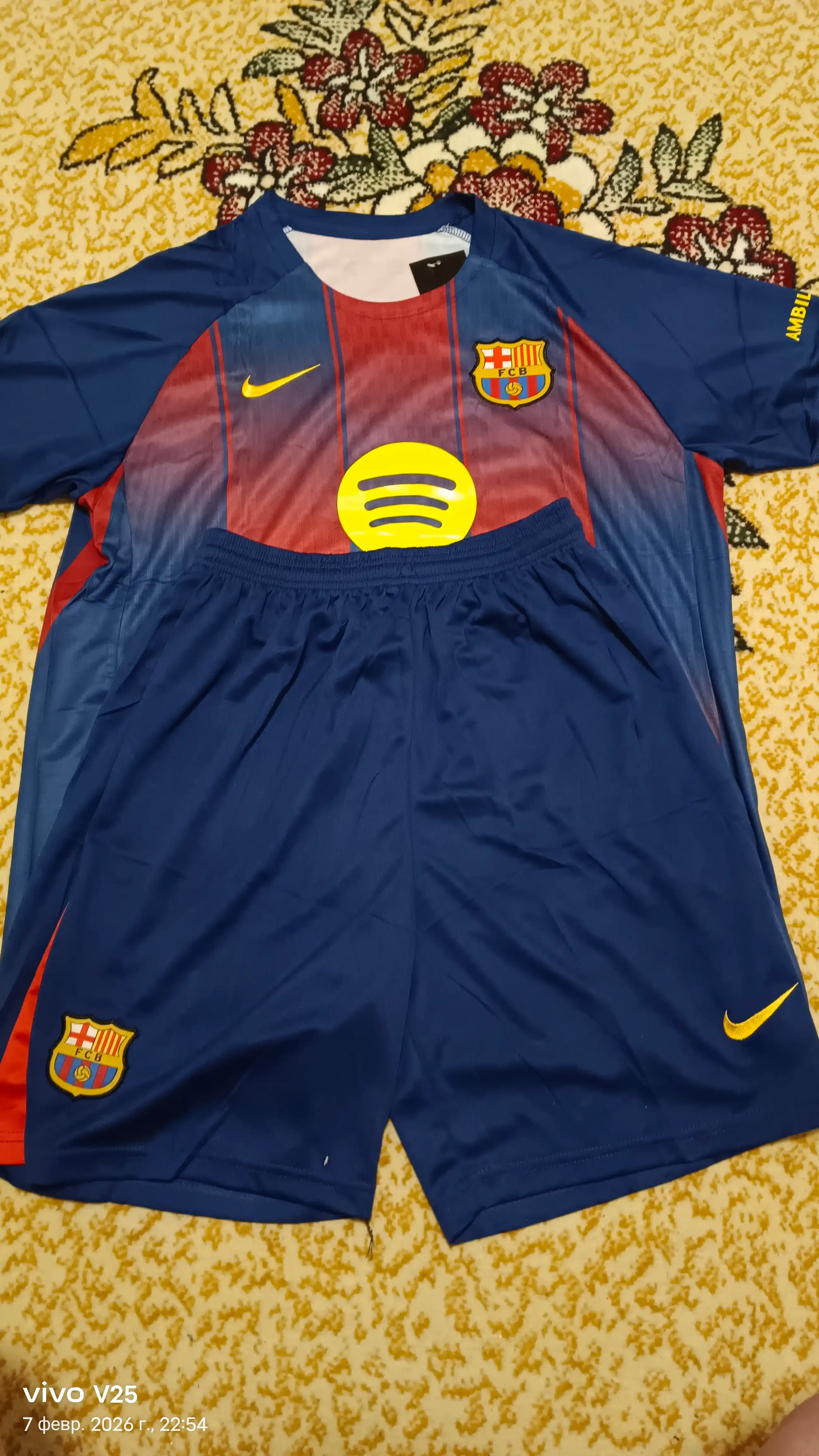 Barcelona futbol formasi, 2025/26, erkaklar uchun, sport forma, S, M, L, XL, XXL