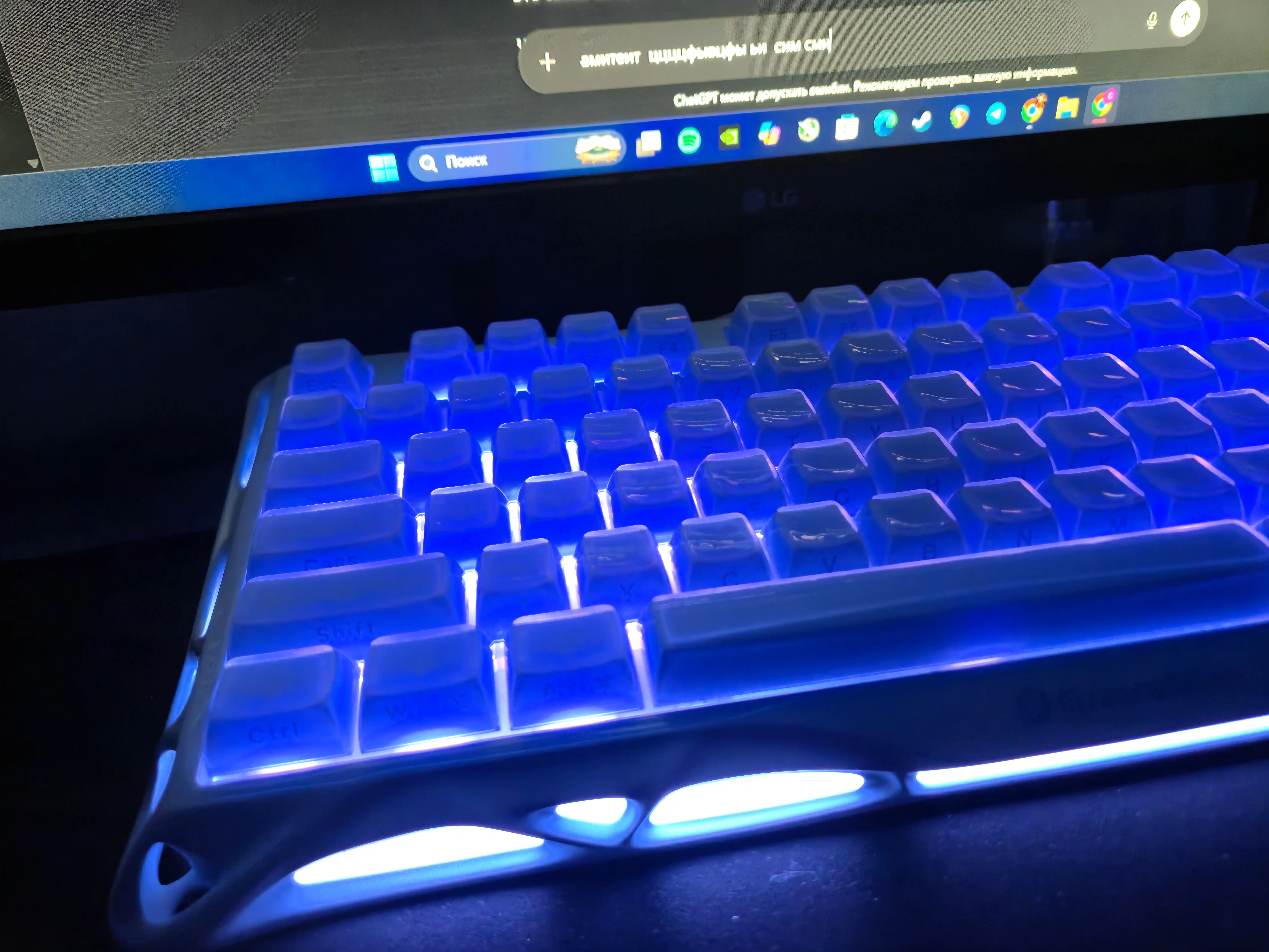 Игровая клавиатура GRAVASTAR Mercury K1 Special Edition Ice Blue