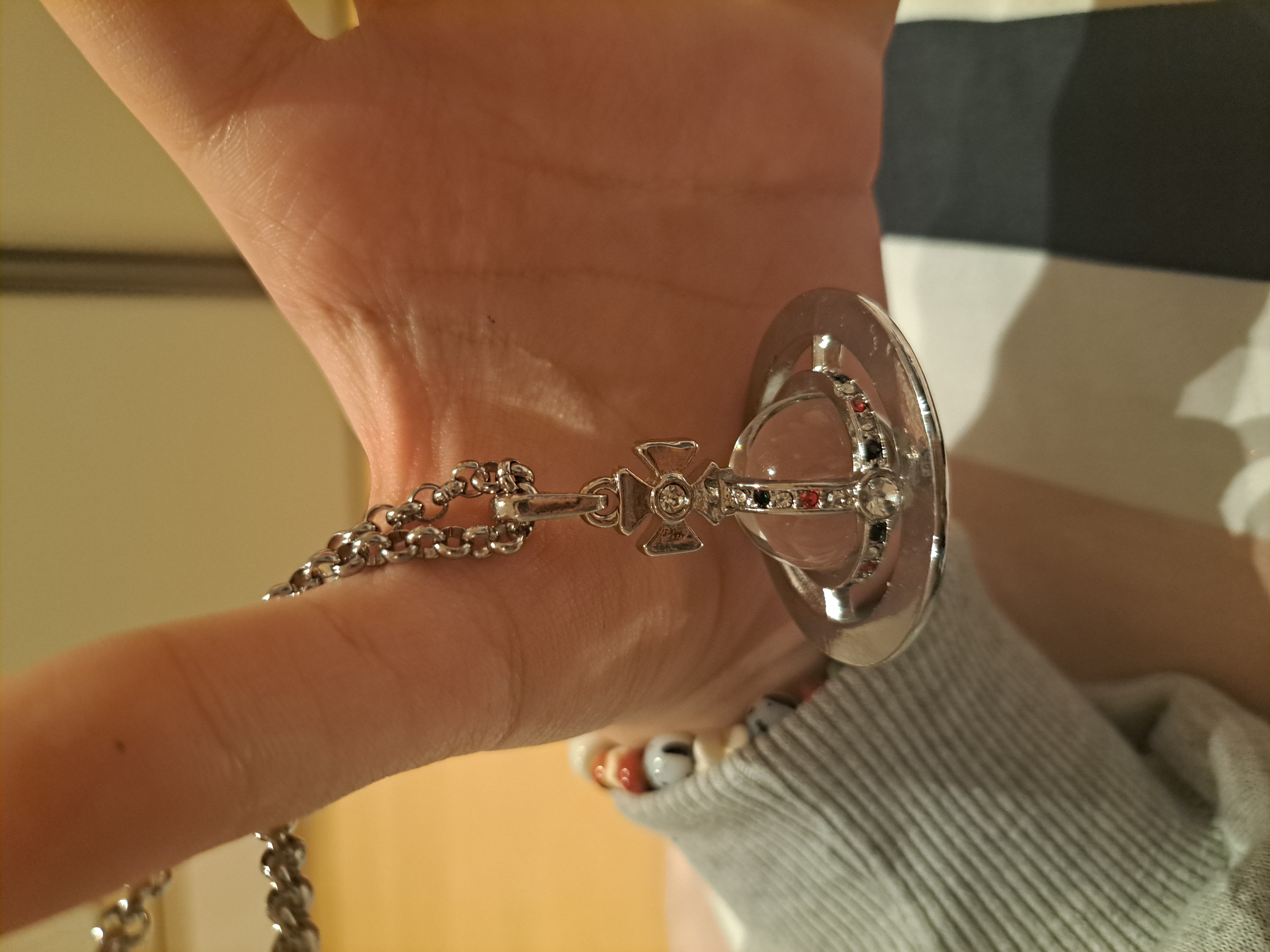 Цепочка на шею, с подвеской Vivienne Westwood, ожерелье