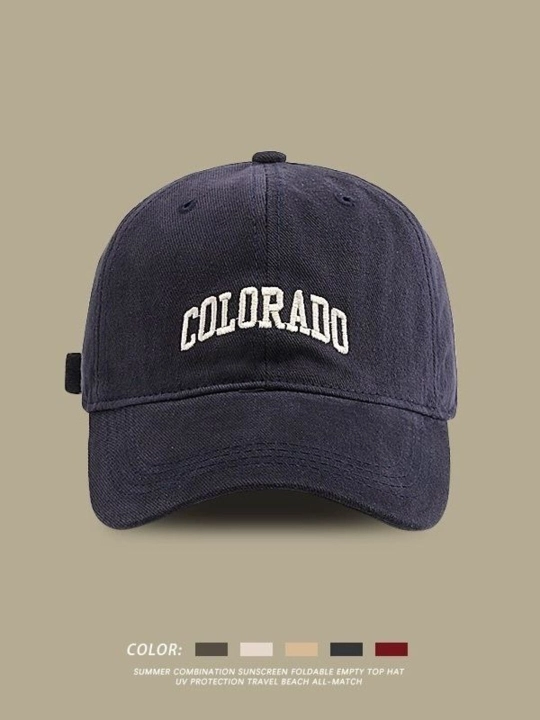 Бейсболка с надписью COLORADO, кепка, унисекс, весенне-осенняя, с глубоким верхом