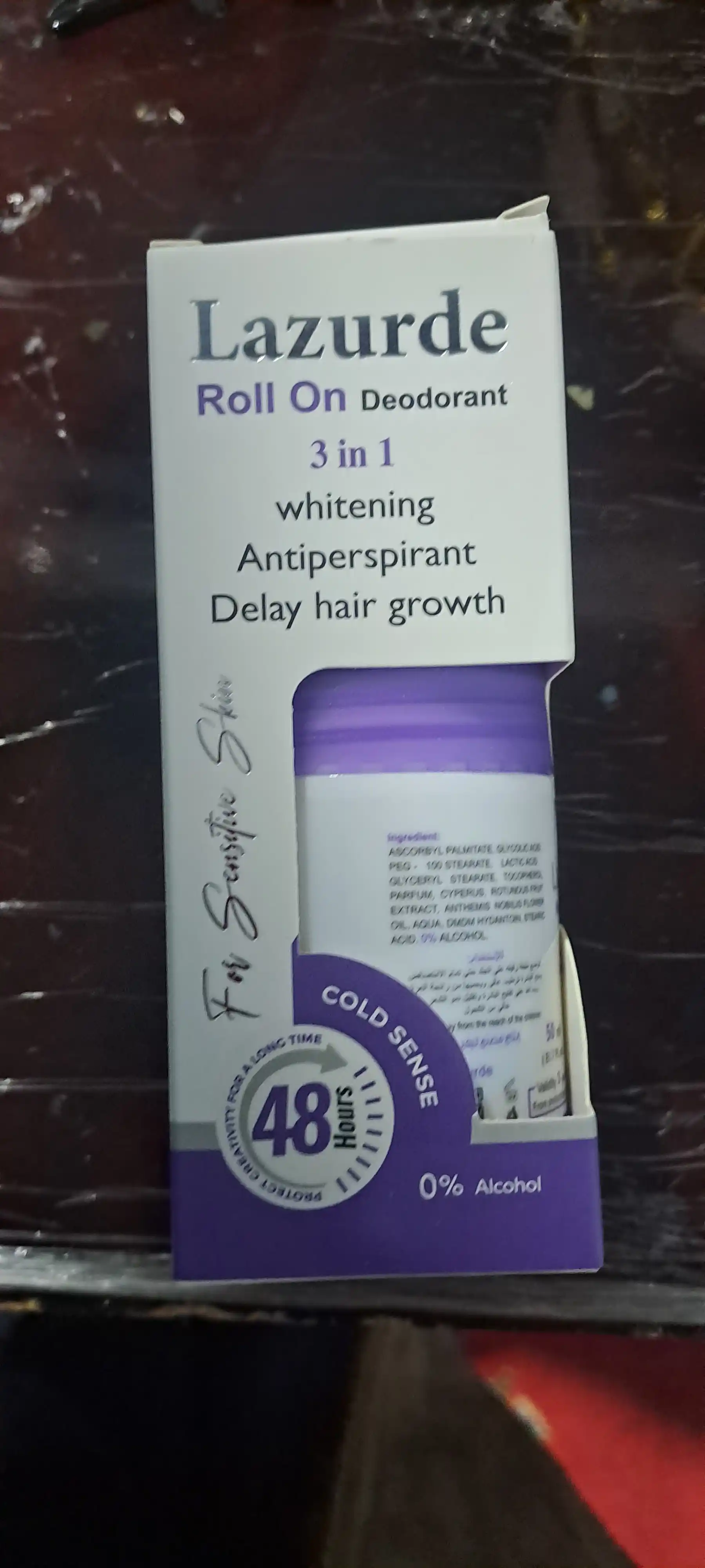 Dezodorant antiperspirant, spirtsiz, hid va terga qarshi, ayollar uchun, tayoq va rolikli