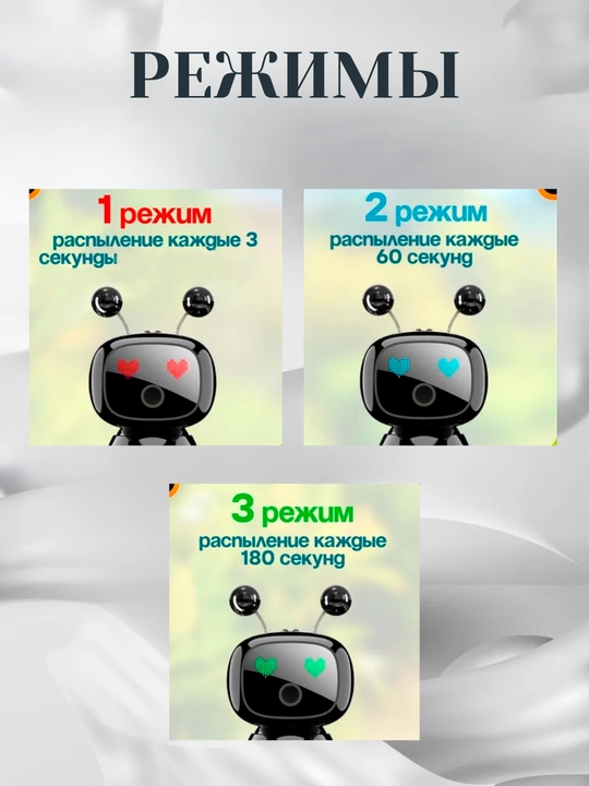 Mashina uchun qora mini-robot aromatizator, avtomobil uchun asvijitil
