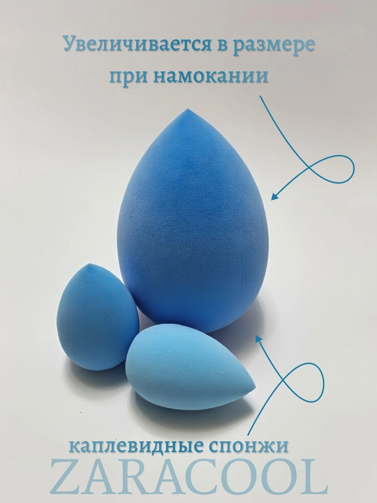 Спонж косметический для нанесения макияжа, все формы