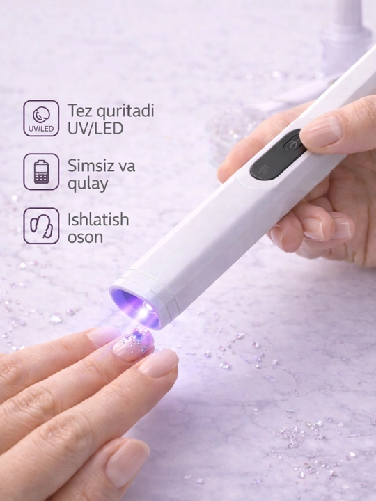 Yopishtiriladigan sun’iy tirnoqlar – Press On Nails, manikyur uchun tayyor set - 