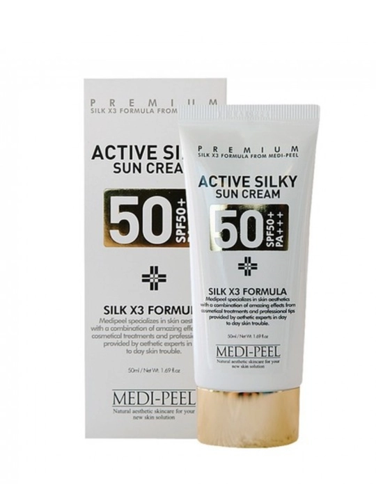 Солнцезащитный крем для лица Medipeel Active Silky Sun Cream - 