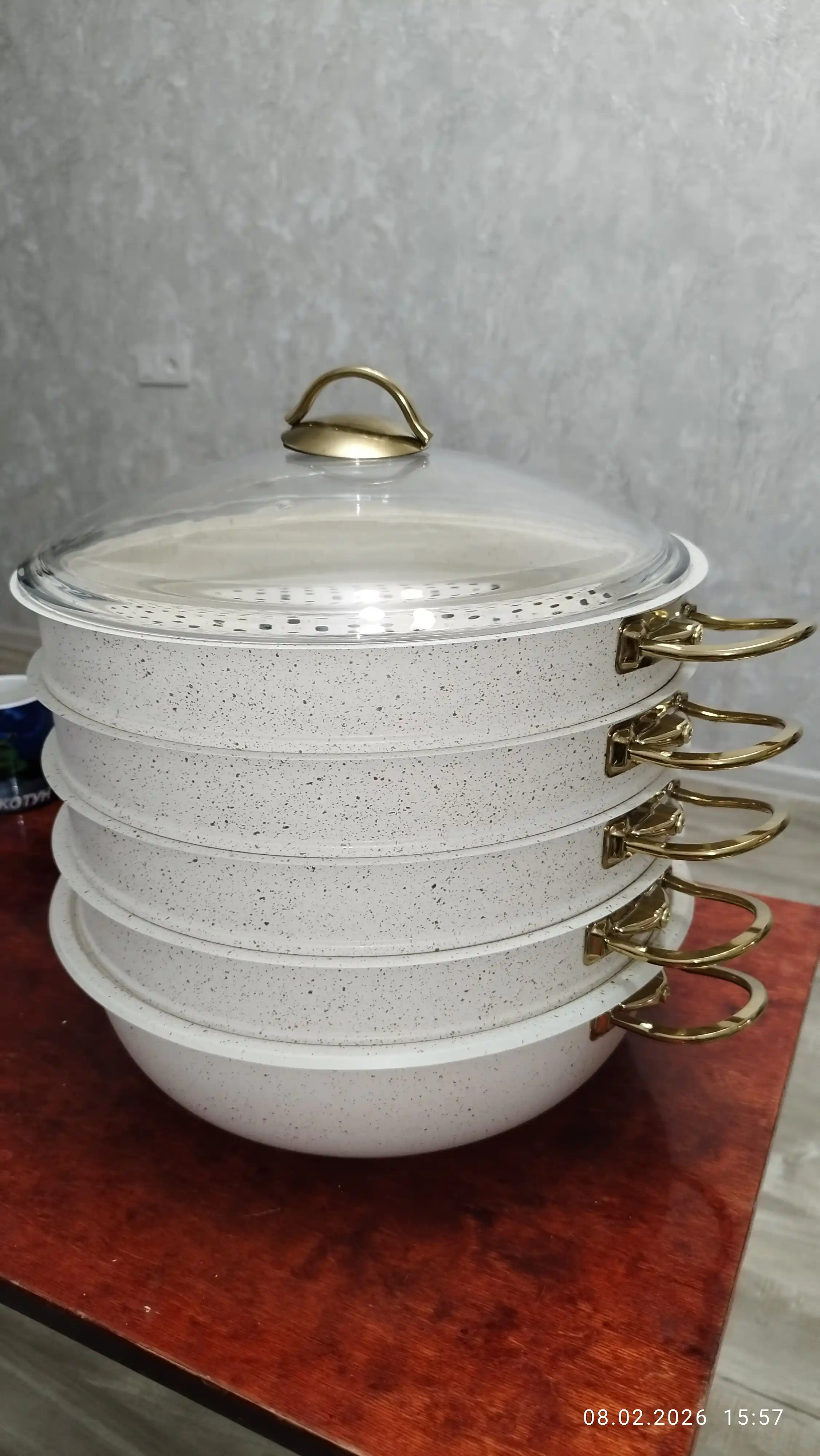 Manti qasqon – granit qoplamali zanglamas mantiqozon, O.M.S 6091C