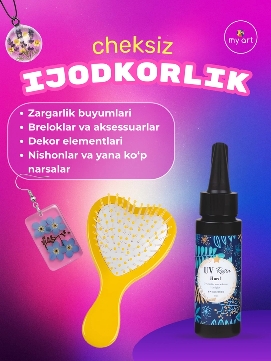Epoksi smola UV chiroq bilan, UV epoksid smola zargarlik buyumlari yasash uchun