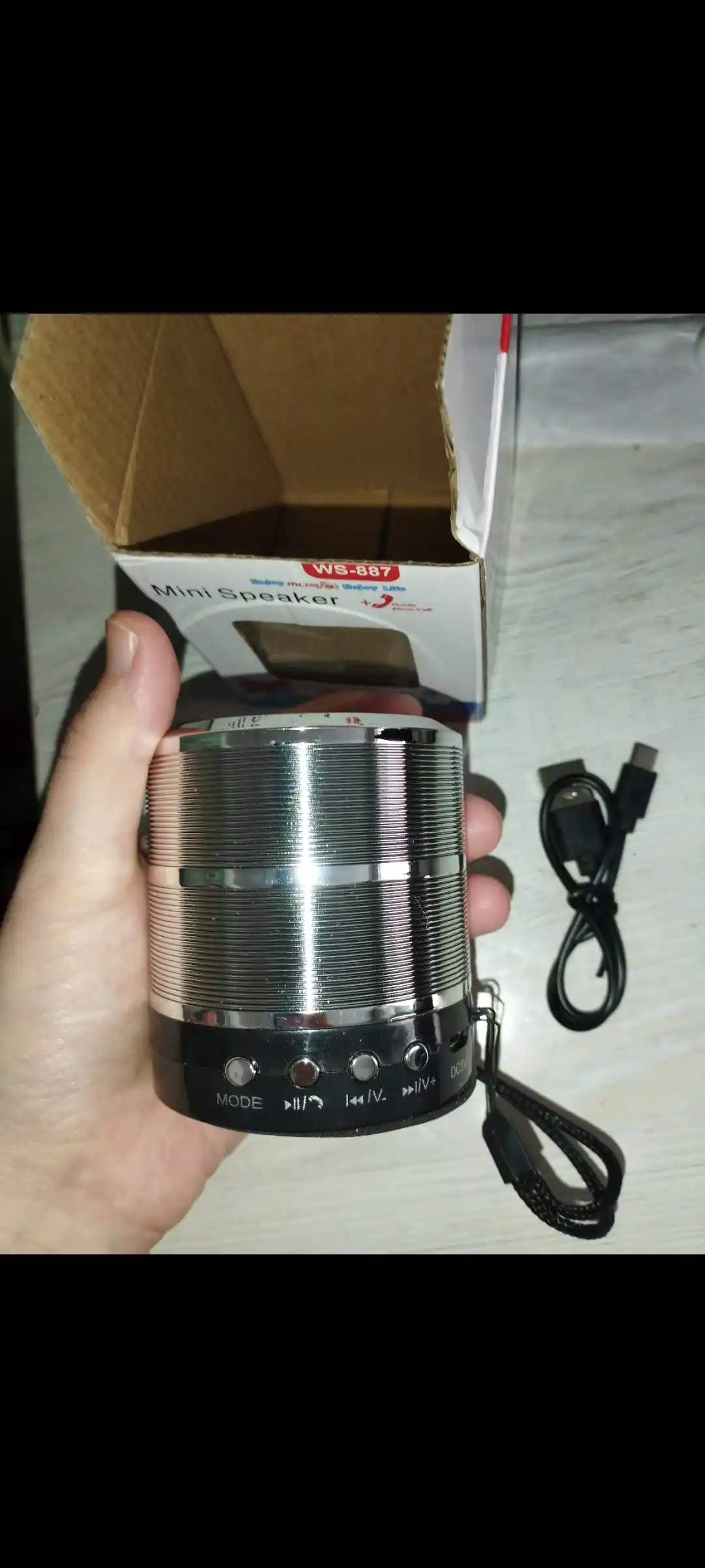 WS-887 mini speaker — мини Bluetooth колонка для музыки везде