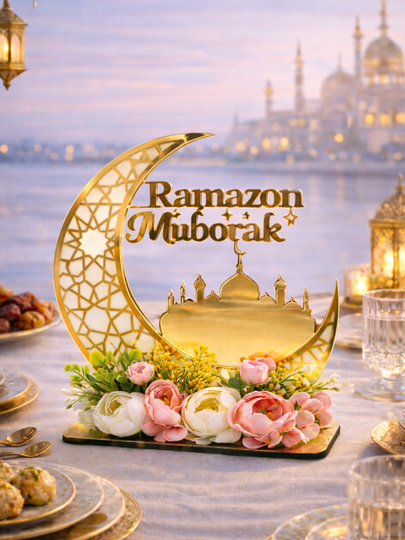 Topper podstavka, dasturxon uchun bezak Ramadan, Bismillah, Alhamdullilah - 