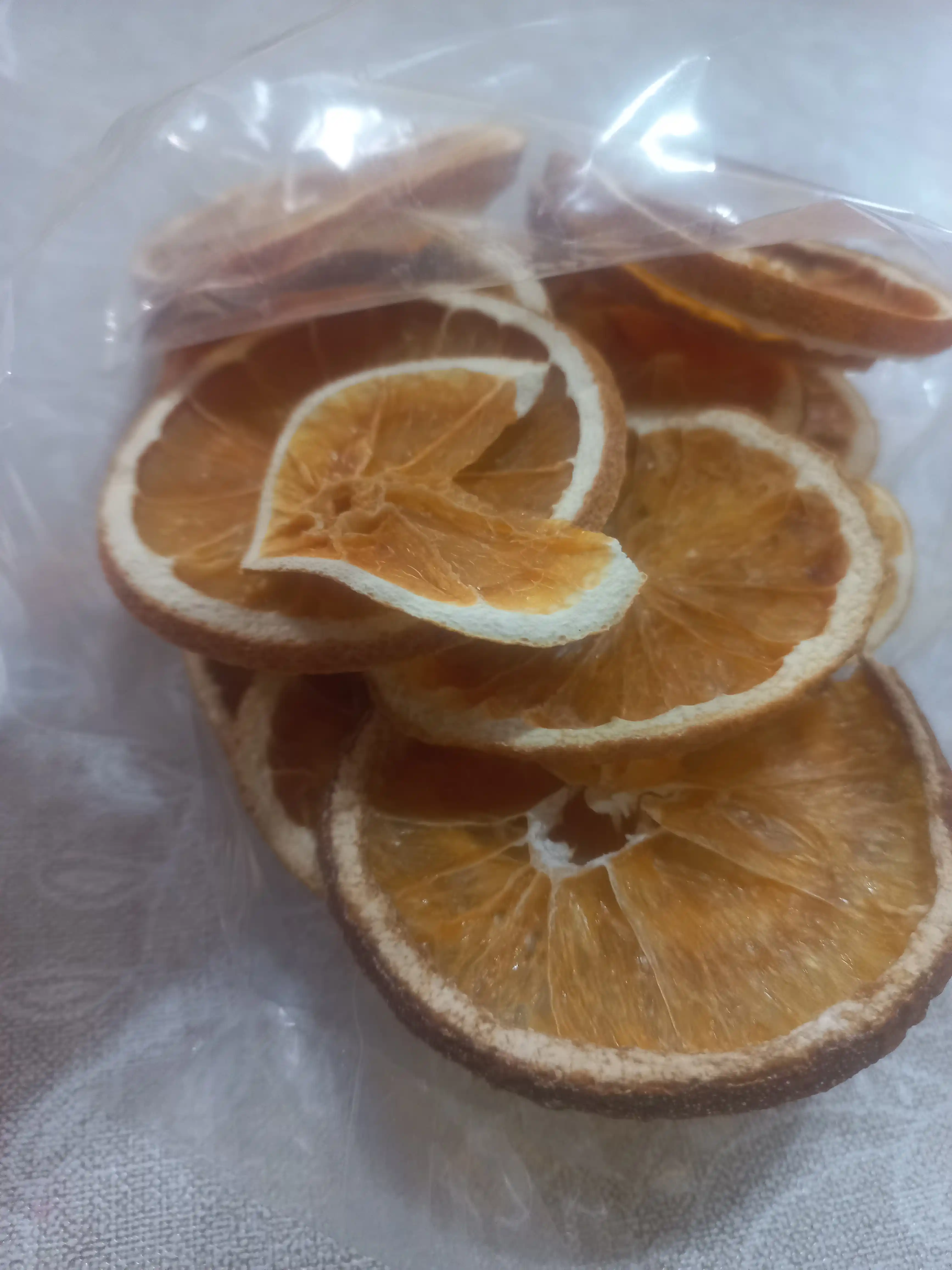 Quritilgan apelsinlar, tabiiy meva, mazzali snek, 100 gr