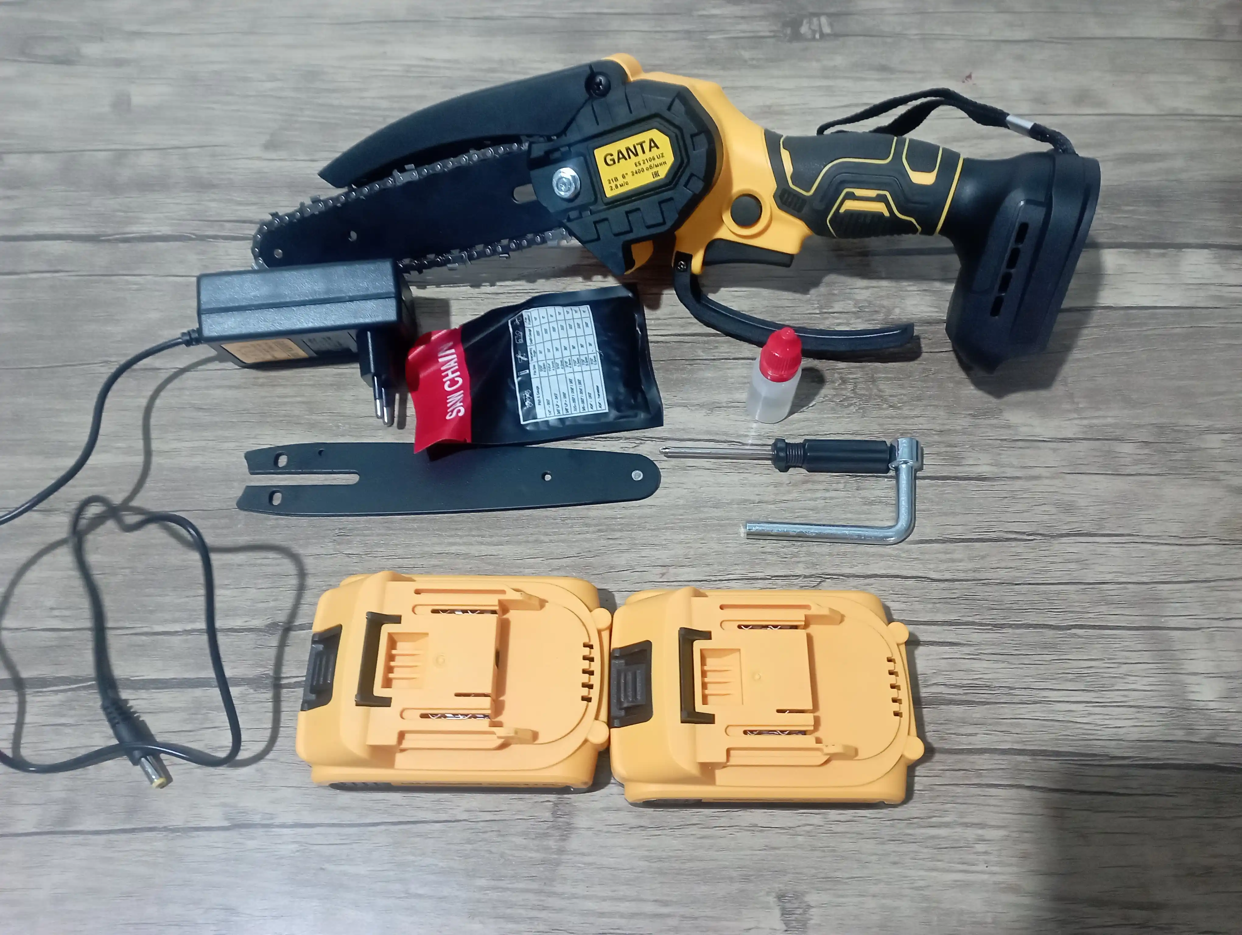 Akkumulyatorli zanjirli arra GANTA 21V / 140 mm