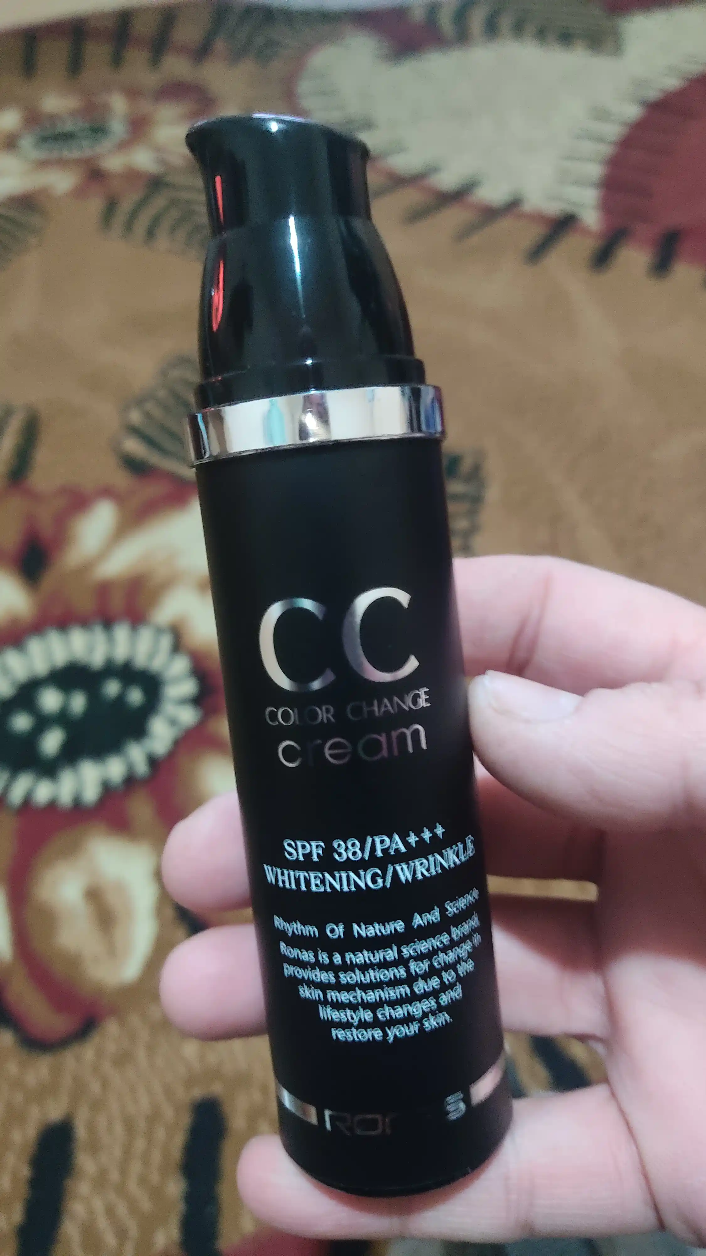 Ronas CC quyoshdan himoyalovchi krem SPF 38 PA+++, 50 ml