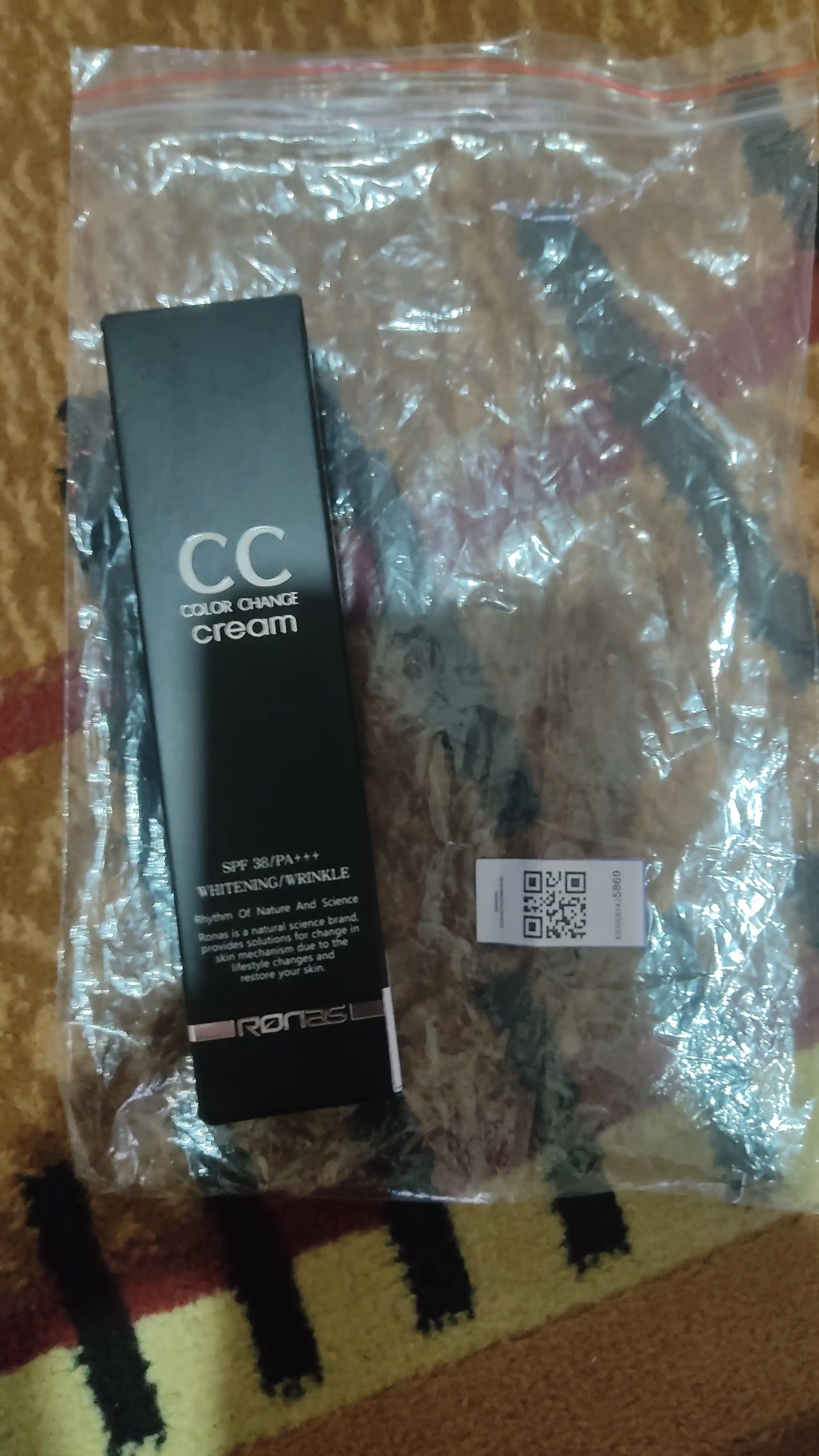 Ronas CC quyoshdan himoyalovchi krem SPF 38 PA+++, 50 ml