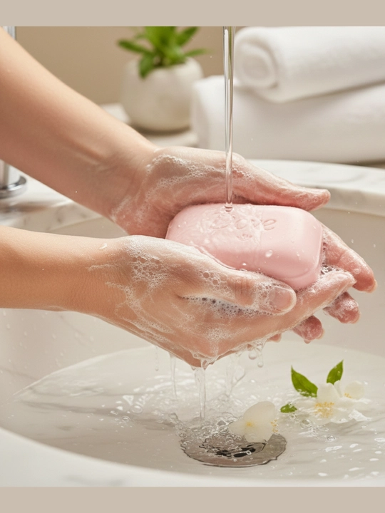 Sovun, Dove Pink, krem-sovun, namlovchi, 1/4 krem, sulfatsiz, sezgir teri, BAA