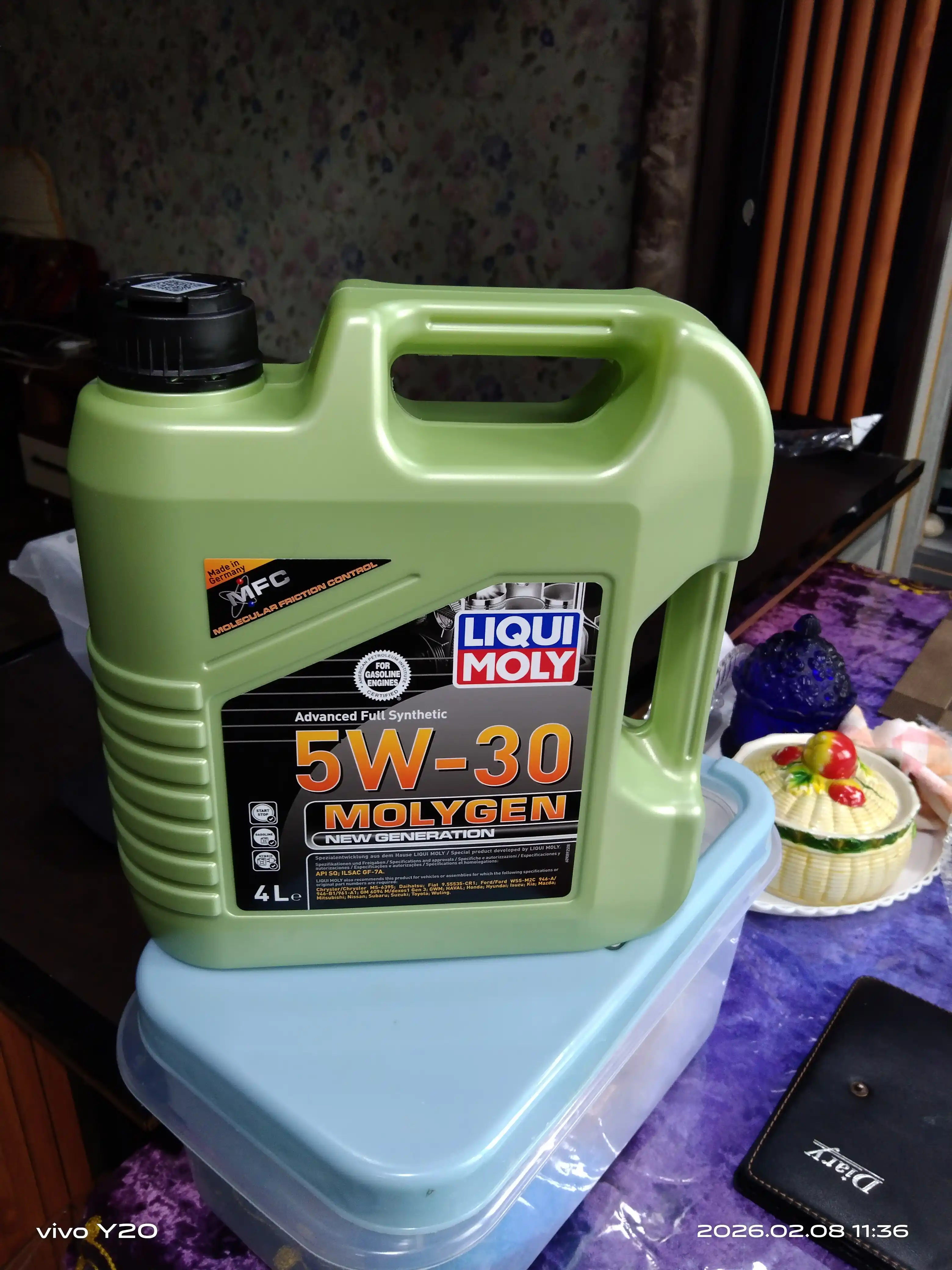 Dvigatel moyi  MOLY MOLYGEN 5W30, 4 litr