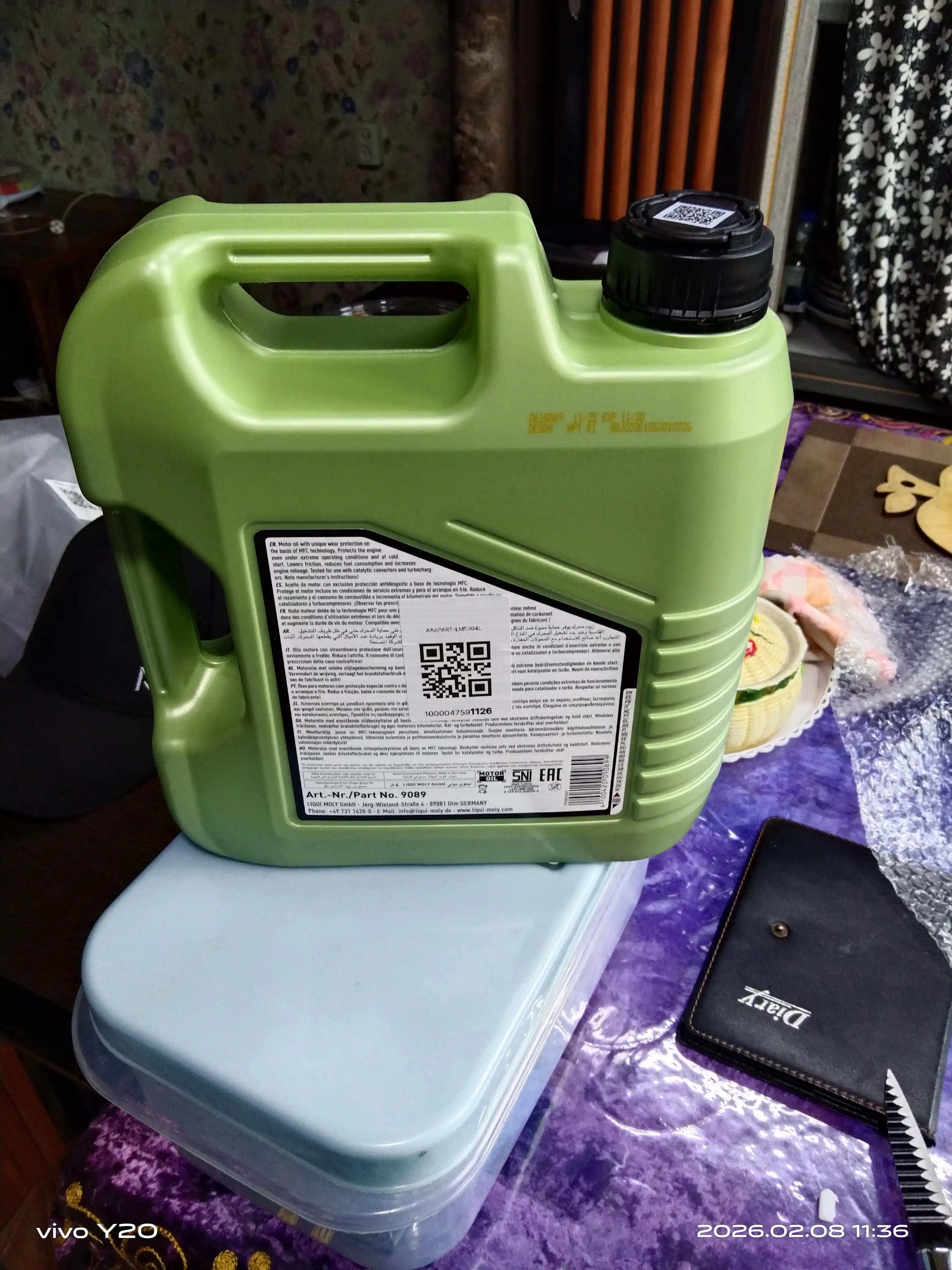 Dvigatel moyi  MOLY MOLYGEN 5W30, 4 litr