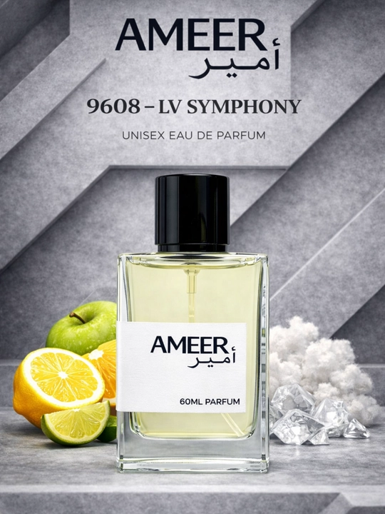 Унисекс парфюм Ameer 9608 LV Symphony свежий, чистый и современный цитрусовый аромат - 