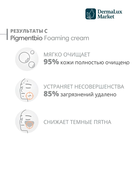 Очищающий пенящийся гель против пятен, против пигментации–Pigmentbio Foaming Cream, 500 мл