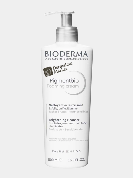 Очищающий пенящийся гель против пятен, против пигментации–Pigmentbio Foaming Cream, 500 мл