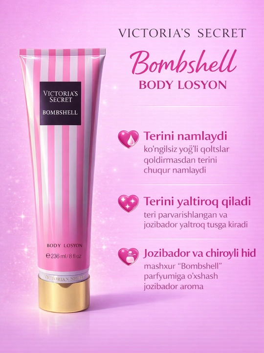 Ayollar uchun Body Losyon – Teri parvarishi uchun