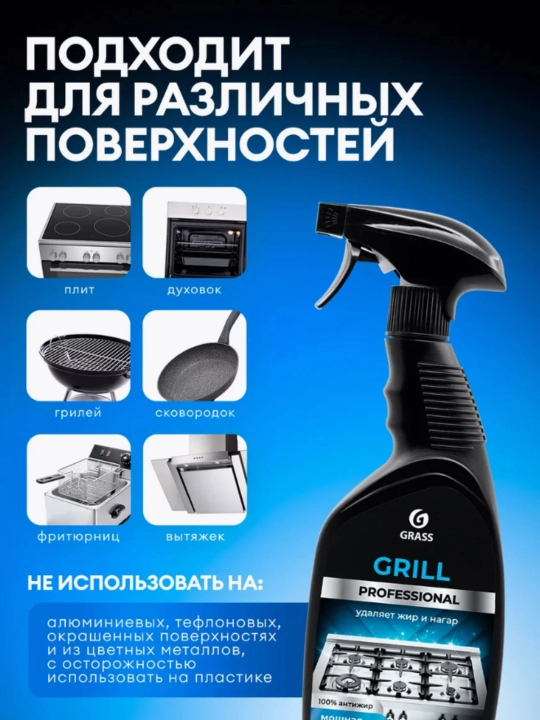 Grill Professional 600 мл — средство против жира для кухни