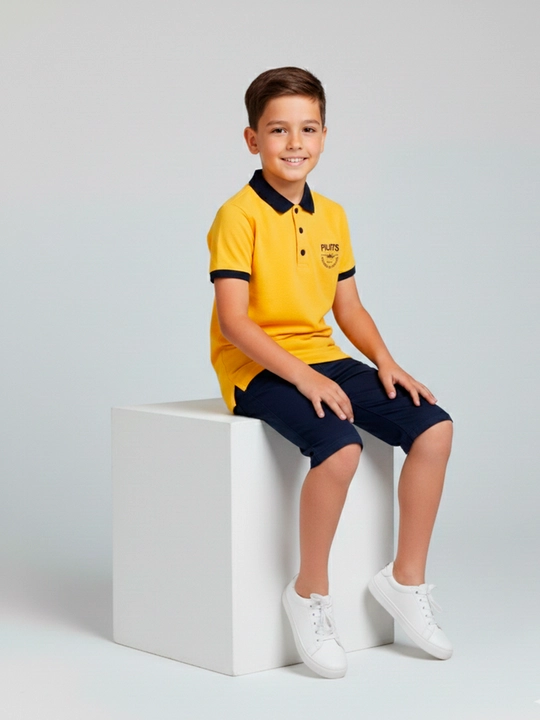 O`g`il bolalar uchun polo, futbolka, paxta NEO